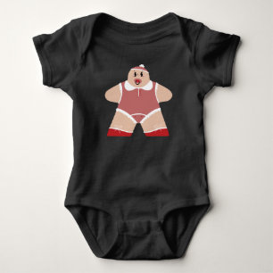 Body Bébé mignon en caricature avec Pacificateur