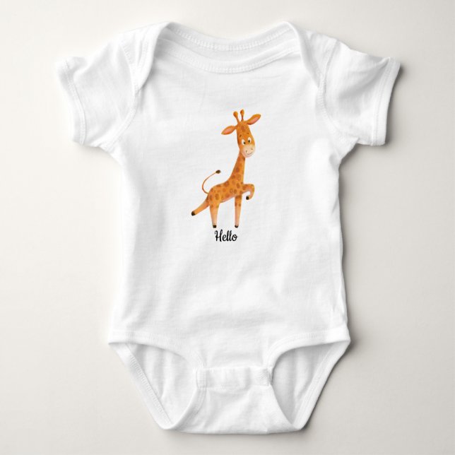 Body Bébé mignon Giraffe Graphic Toddler (Devant)