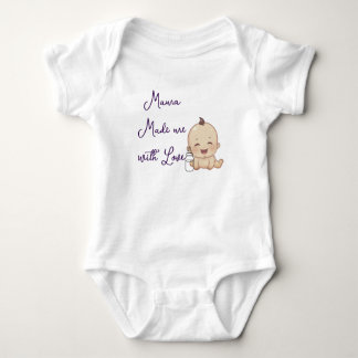 Body Bébé Mignon 'Maman M'a Fait avec Amour'