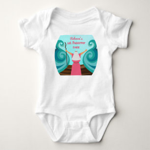 Body Bébé mignon Premier Pâque rose Nom personnalisé An