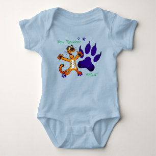 Body Bébé Mignon Tigre Empreintes Artistiques