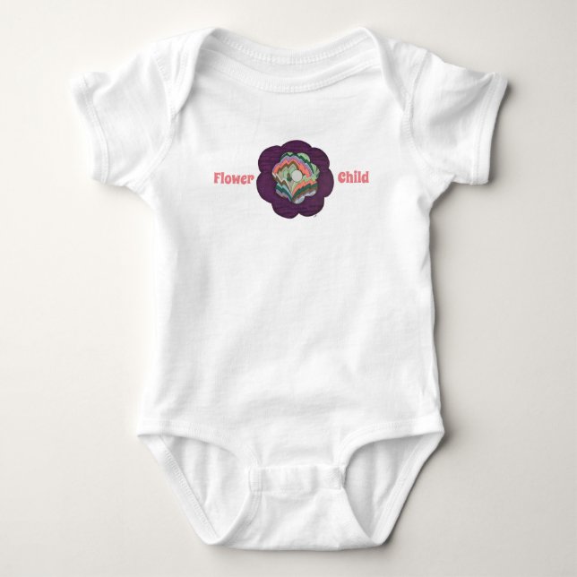 Body Bébé mignon une pièce - Flower Child (Devant)