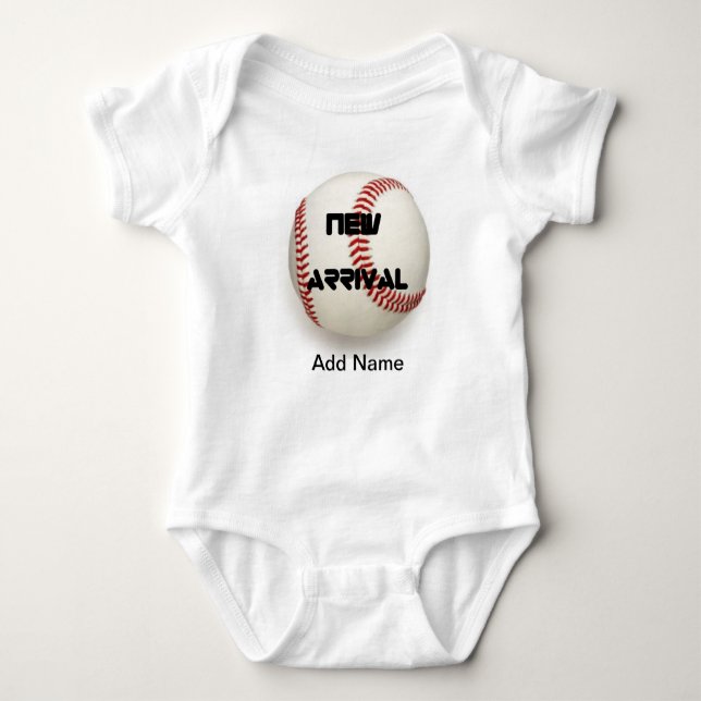 Body Bébé mignon Vêtements Garçon Baseball Personnalisé (Devant)