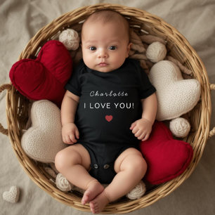 Body bébé moderne personnalisé pour la Saint-Valen
