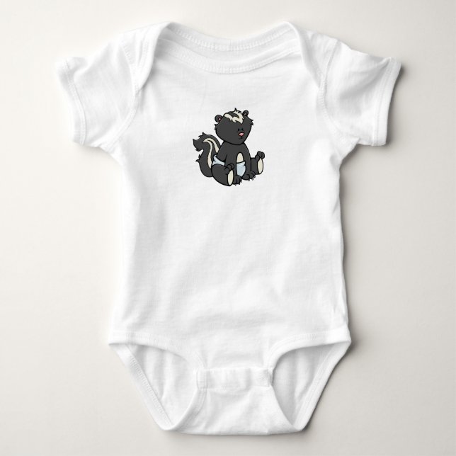 Body Bébé mouffette personnalisable (Devant)