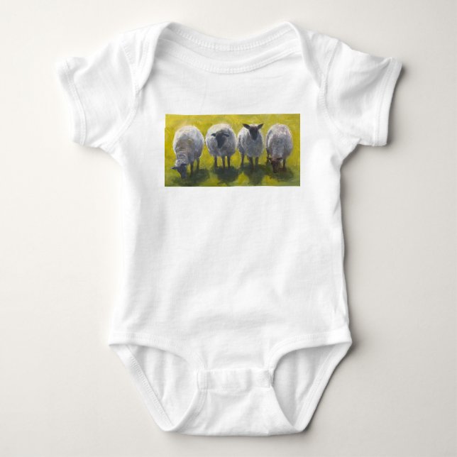 Body bébé mouton artistique (Devant)
