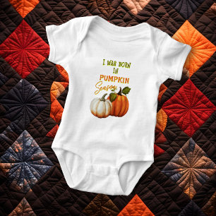 Body Bébé Né en Saison de Citrouilles