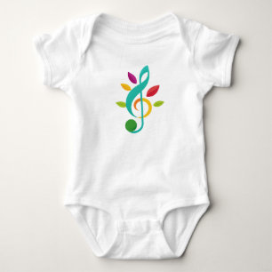 Body bébé note de musique colorée – Nature Inspiré