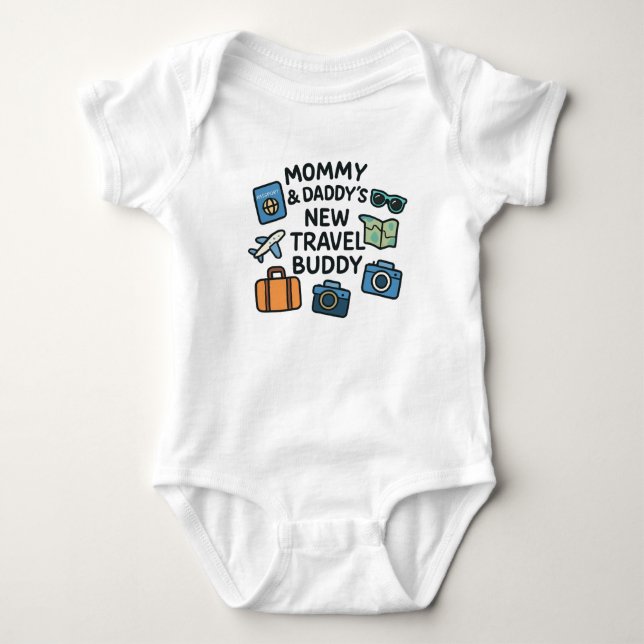 Body bébé 'Nouveau compagnon de voyage de Maman et (Devant)