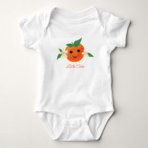 Body bébé orange genre neutre Little Cutie