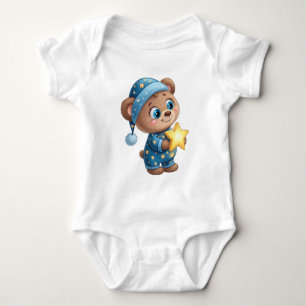Body bébé ours en peluche bonne nuit mignon