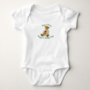 Body bébé ours en peluche pour la Saint-Patrick