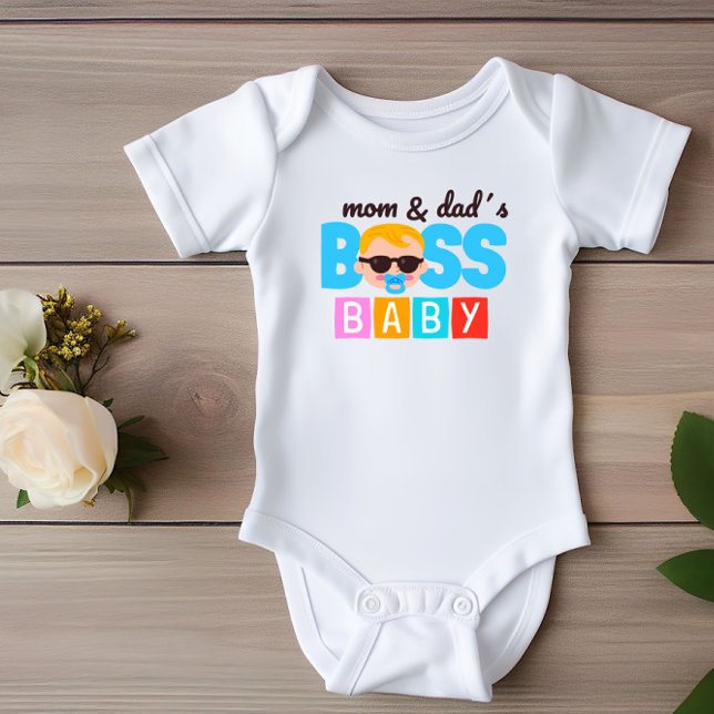 Body Bébé Patron Garçon de Maman et Papa Drôle (Créateur téléchargé)