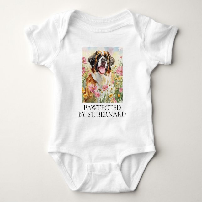 Body bébé – Pawtected par Saint-Bernard (Devant)
