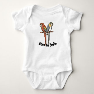 Body bébé perroquet Né pour Sourire