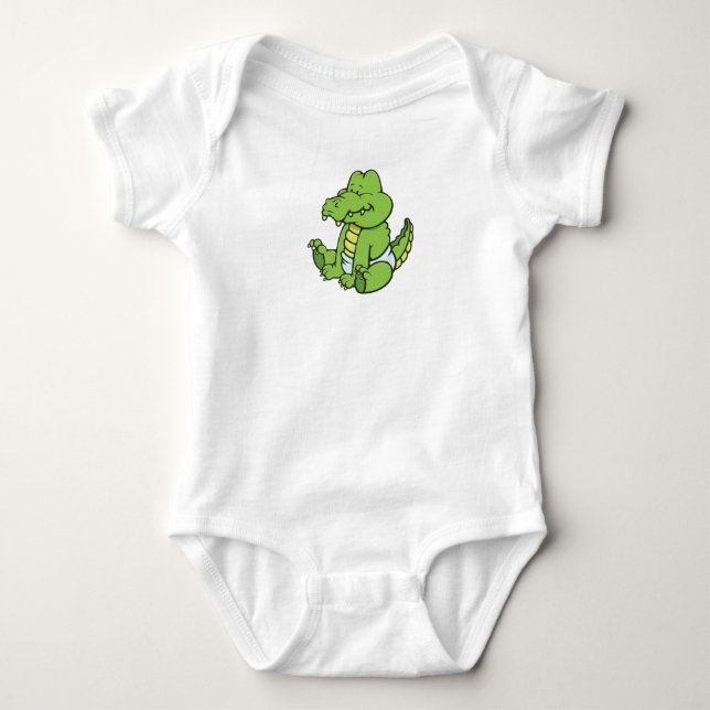 Body Bébé personnalisable Crococile (Devant)