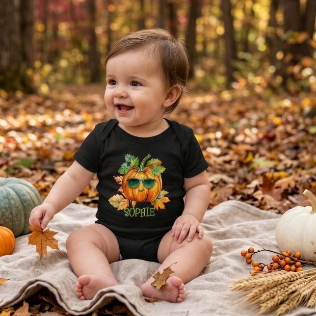 Body bébé personnalisé Citrouille d'Halloween (Créateur téléchargé)