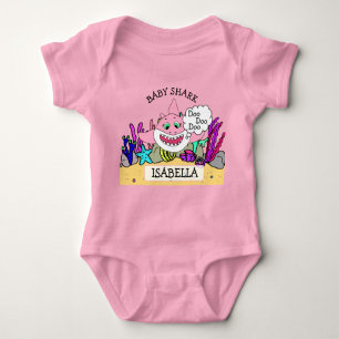 Body Bébé personnalisé de requin de bébé