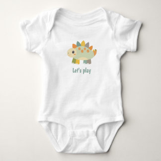 Body bébé personnalisé de style dessin animé dinos