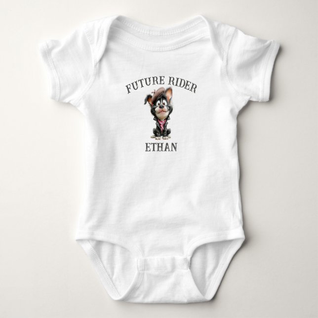 Body bébé personnalisé Future Rider Bébé (Devant)