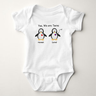 Body Bébé personnalisé oui, nous sommes pingouin de