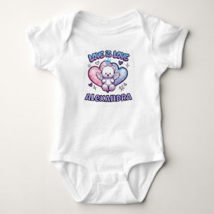 Body bébé personnalisé Y2K Ange Ourson Amour