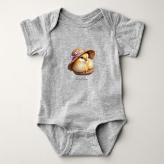 Body bébé Petit Poussin Ruban Rose
