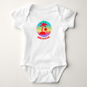 Body bébé plage fun et mignon