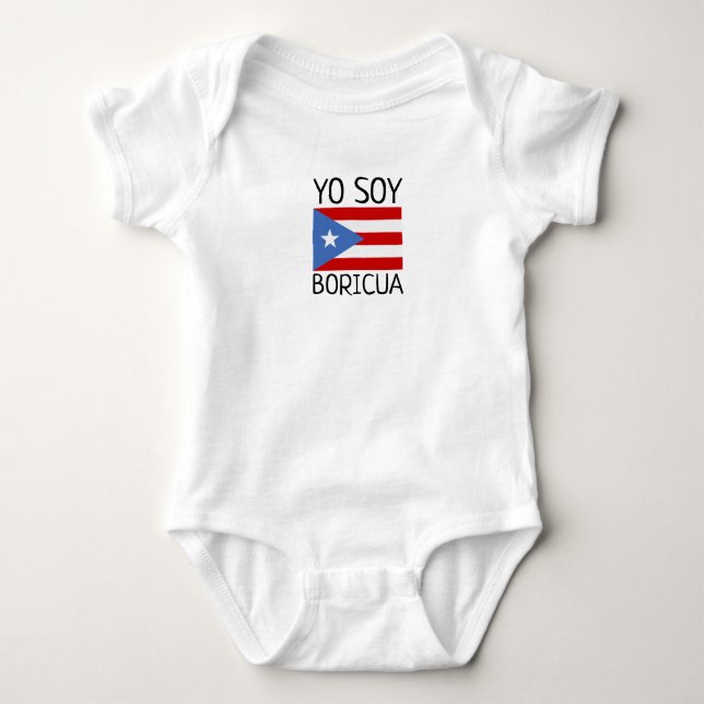 Body Bébé Portoricain Yo Soy Boricua (Devant)