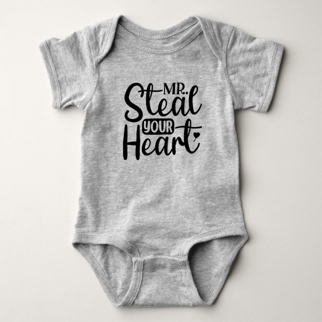 Body bébé pour la Saint-Valentin Mr. Steal Your He (Devant)