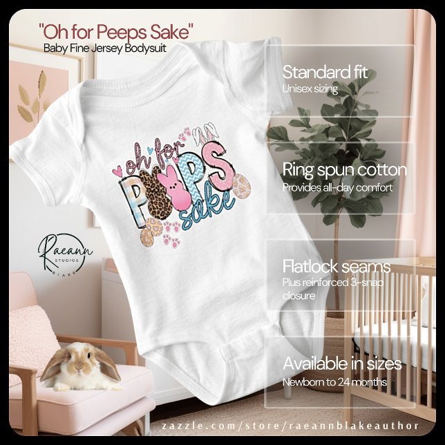 Body "Bébé, pour l'amour des Peeps" Bodysuit en jersey  (Créateur téléchargé)