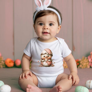 Body Bébé Poussin de Pâques Mignon