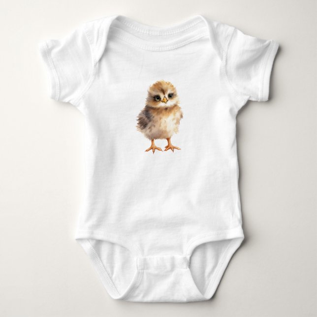 Body bébé Poussin Mignon Animal de Ferme (Devant)