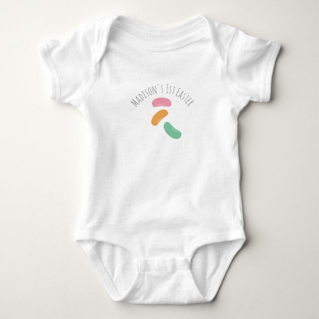 Body bébé premier Pâques Jelly Bean (Devant)