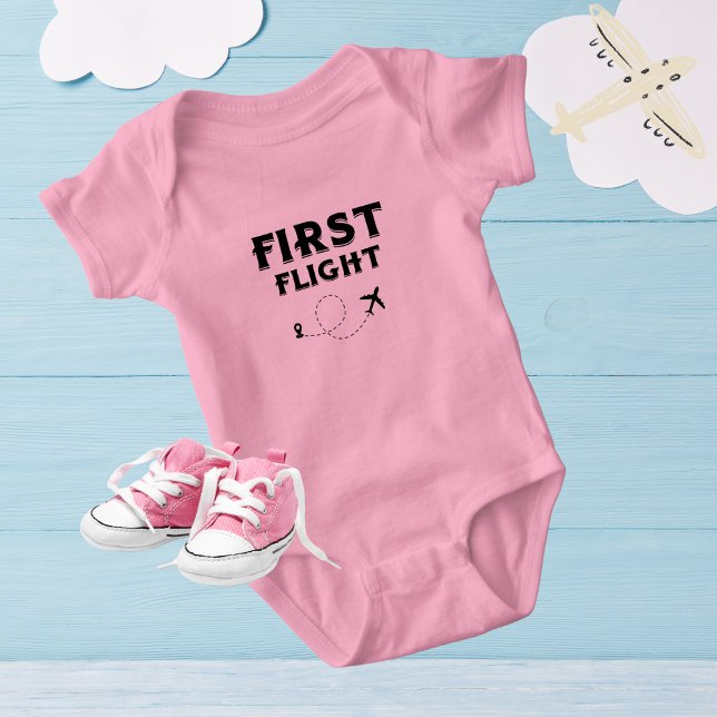 Body Bébé PREMIER VOL, Avion Cool, Voyage, Mignon (Créateur téléchargé)