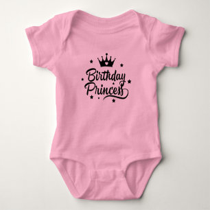 Body bébé princesse d'anniversaire
