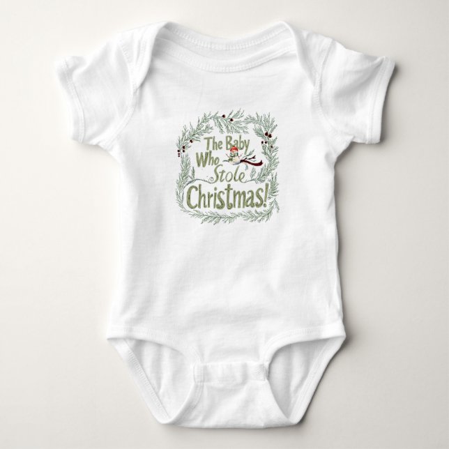 Body Bébé qui a volé Noël avec Snowman (Devant)