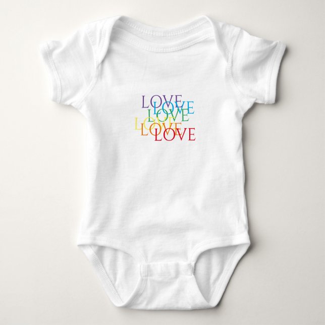 Body bébé RAINBOW LOVE (Devant)