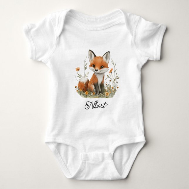 Body Bébé renard mignon (Devant)