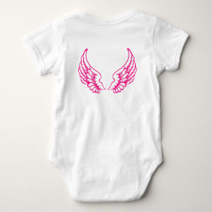 Body bébé rose ailes d'ange