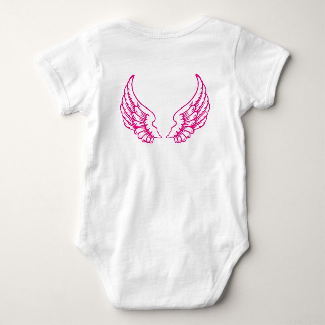 Body bébé rose ailes d'ange (Dos)