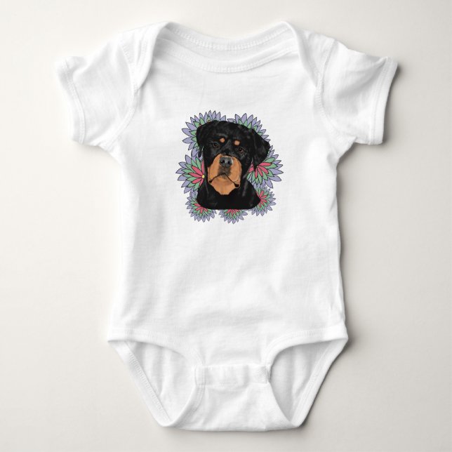 Body Bébé Rottweiler (Devant)