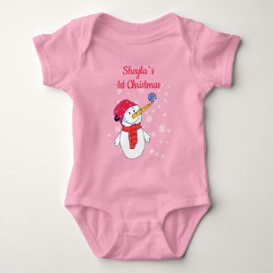 Body Bébé`s 1er Noël mignonne Snowman Fille de Fléau de