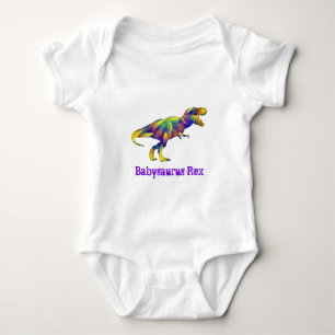 Body Bébé saurus T-Rex dinosaure drôle qui court Art