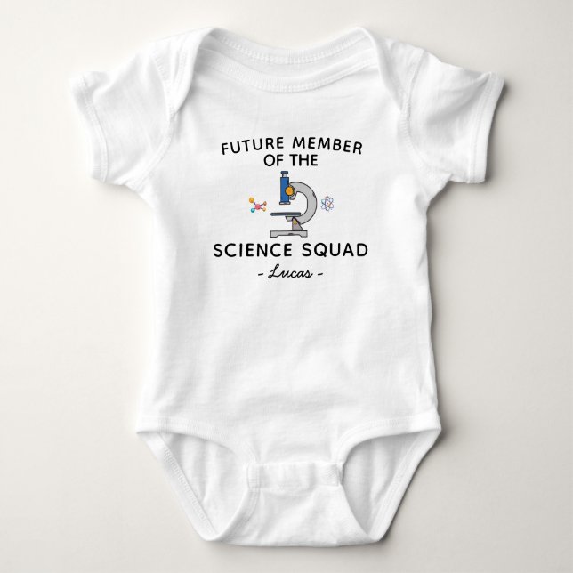 Body Bébé Scientifique Membre Futur de l'Équipe de Scie (Devant)