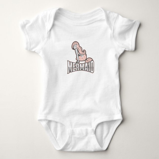 Body bébé sirène pour fête (Devant)