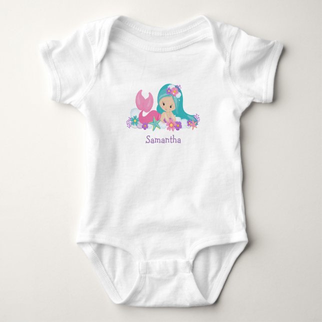 Body bébé sirène pour fête (Devant)