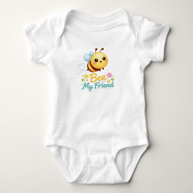 Body bébé 'Sois mon ami abeille' – Jolie abeille s (Devant)