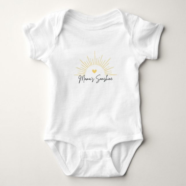 Body bébé Sonshine de maman. (Devant)