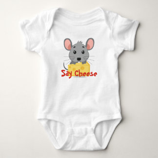 Body bébé 'Souris mignonne, dis fromage'
